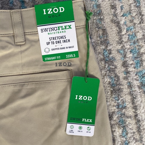 IZOD Men's Golf 9.5" Swingflex Stretch Straight Fit Short - Picture 6 of 6